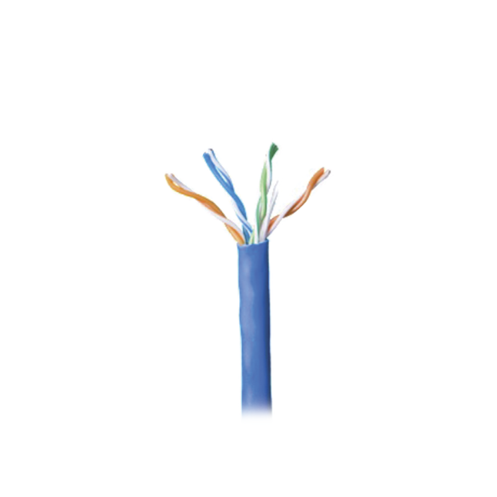 Retazo de 255 metros de Cable par trenzado nivel CAT5e, 8 conductores AWG de alambre calibre 24.
