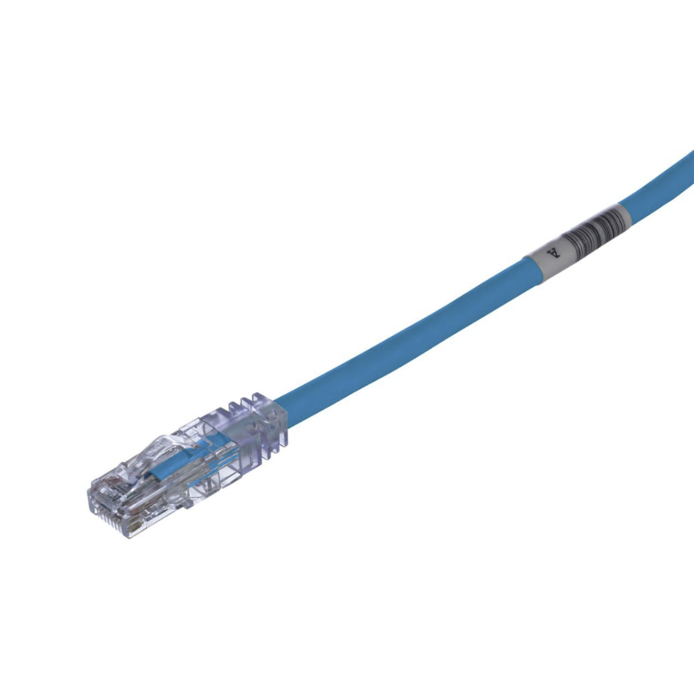 Cable de Parcheo TX6, UTP Cat6, 24 AWG, CM/LSZH, Color Azul, 2 ft.