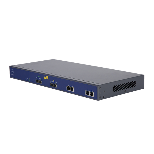OLT de 2 puertos EPON con 4 puertos Uplink (2 puertos Gigabit Ethernet + 2 puertos SFP), hasta 128 ONUs