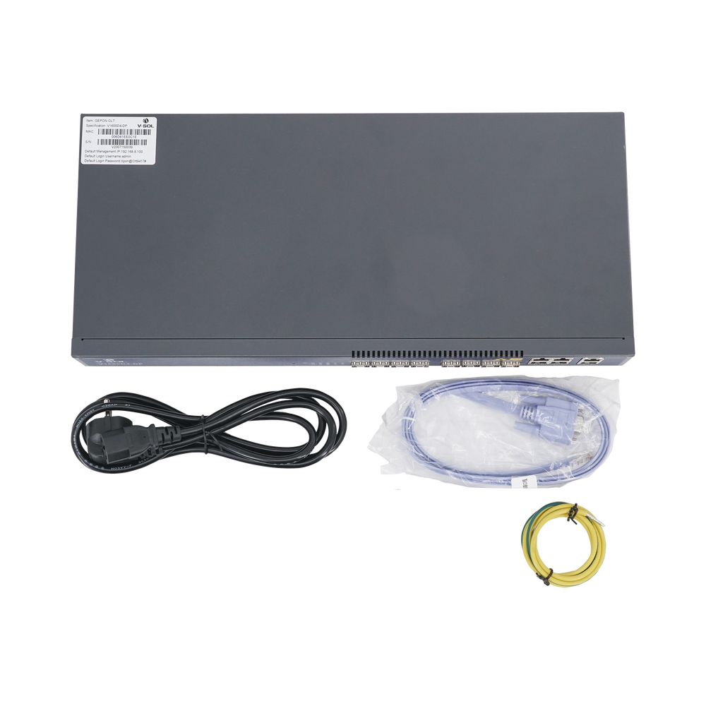 OLT de 4 puertos EPON con 8 puertos Uplink (4 puertos Gigabit Ethernet + 4 puertos Gigabit Ethernet SFP) , hasta 256 ONUS,