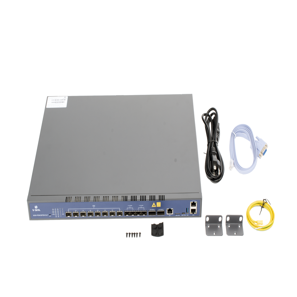 OLT de 2 Puertos XGSPON / 4 Puertos Uplink (2 Puerto Gigabit RJ45 + 2 Puertos SFP/SFP+) / Hasta 512 ONUs