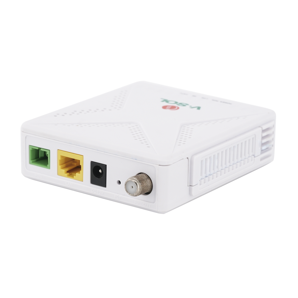 ONU Dual G/EPON con 1 Puerto SC/APC + 1 puerto LAN Gigabit + 1 puerto CATV