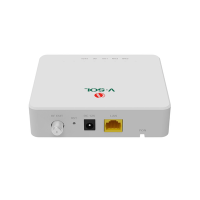 ONU Bridge Dual GPON/EPON con 1 Puerto SC/APC + 1 puerto LAN Gigabit + 1 puerto CATV