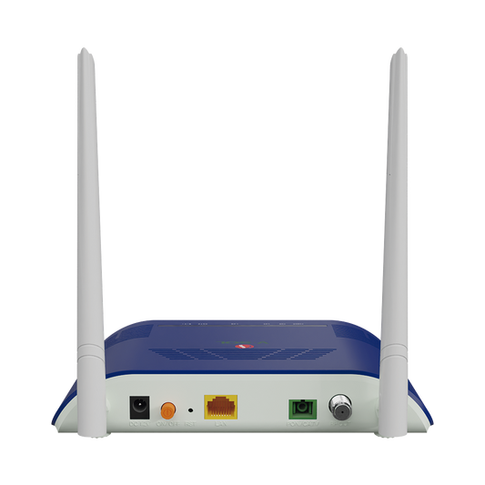 ONU Dual G/EPON con Wi-Fi en 2.4 GHz + 1 CATV + 1 puerto LAN Gigabit, hasta 300 Mbps vía inalámbrico