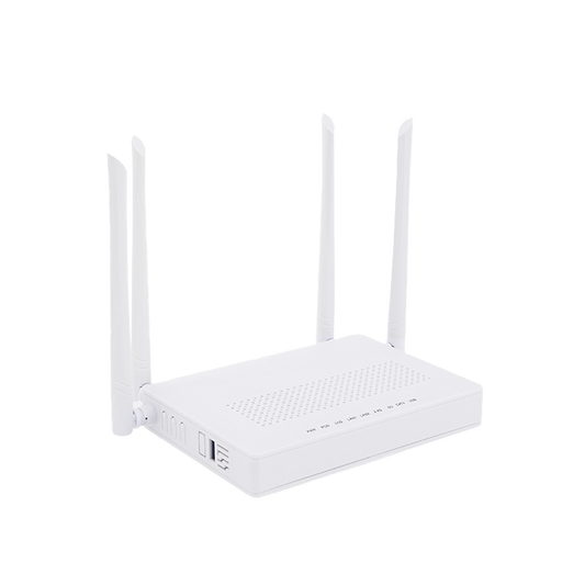 ONU Dual G/EPON con Wi-Fi AC  + 1 Puerto CATV + 2 puertos Gigabit + 1 Puerto SC/APC, Hasta 1200 Mbps