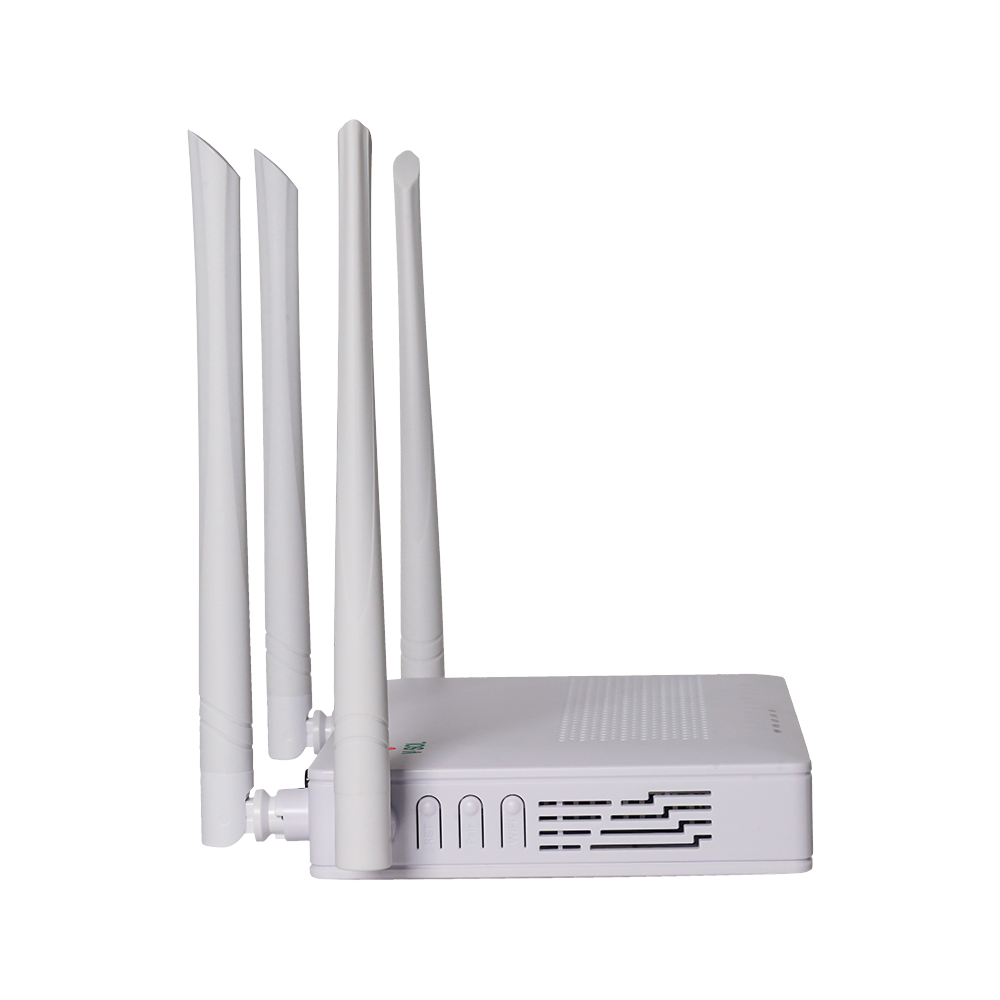 Dual G/EPON ONU with Wi-Fi AC + 4 Gigabit ports + 1 SC/UPC port, Up to 1200 Mbps