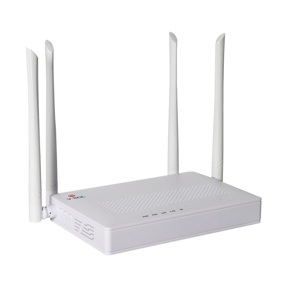 ONU Dual G/EPON con Wi-Fi AC + 4 puertos Gigabit + 1 Puerto SC/UPC, Hasta 1200 Mbps
