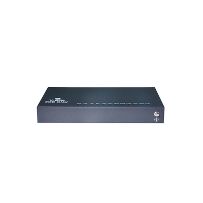 ONU Bridge PoE G/EPON + 1 Puerto SC/UPC + 8 puertos Gigabit con salida PoE/PoE+