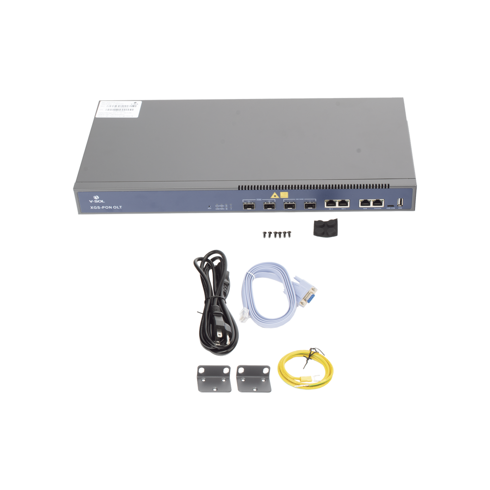 OLT de 8 Puertos XGS-PON/XG-PON/GPON + 7 Puertos Uplink (1 Puerto RJ45 + 4 Puertos SFP28 + 2 Puertos QSFP28) /  Hasta 2,048 ONUs