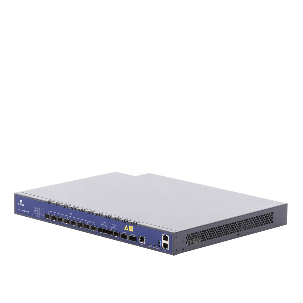 OLT de 8 Puertos XGS-PON/XG-PON/GPON + 7 Puertos Uplink (1 Puerto RJ45 + 4 Puertos SFP28 + 2 Puertos QSFP28) /  Hasta 2,048 ONUs