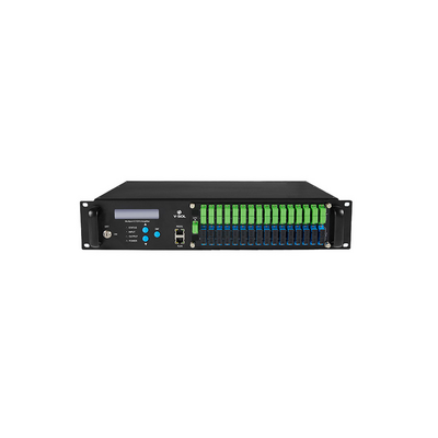 Amplificador Optico EDFA de 32 Puertos PON 1550nm con WDM de 22 dBm