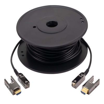 Cable Óptico Ativo HDMI 3.0 4K Verdadero / 30 mts (4K Verdadero a 30 mts) / (Fibra Óptica y Cobre)