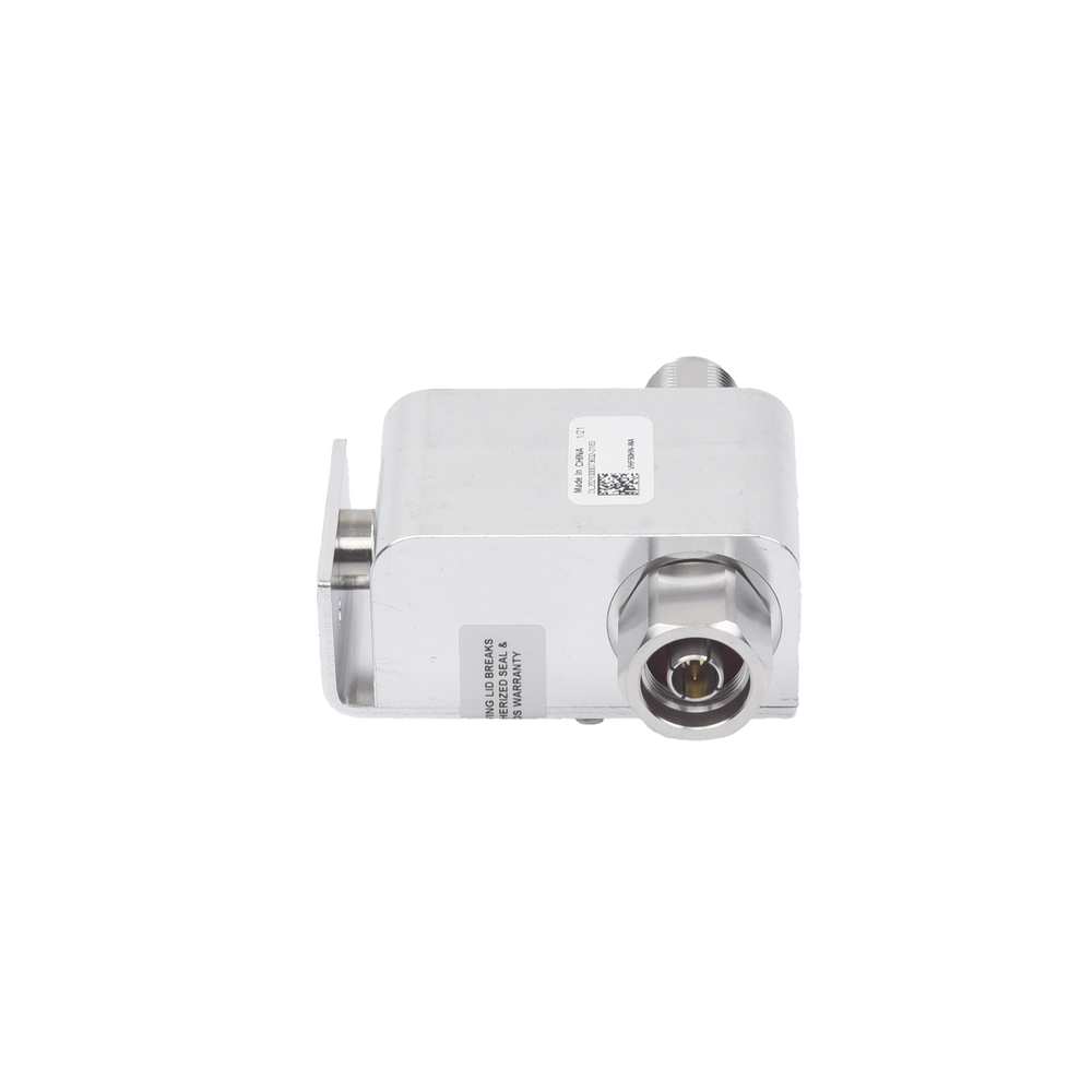 Protector Coaxial RD de Banda Ancha para Combinadores de 100 a 512 MHz Con Conector N Macho a la Antena.