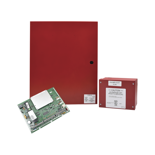 Panel Hibrido de Incendio e Intrusión, Hasta 128 Zonas Cableadas o Inalámbricas, 120 Zonas V-plex, 8 Particiones, Compatible con AlarmNet y Total Connect
