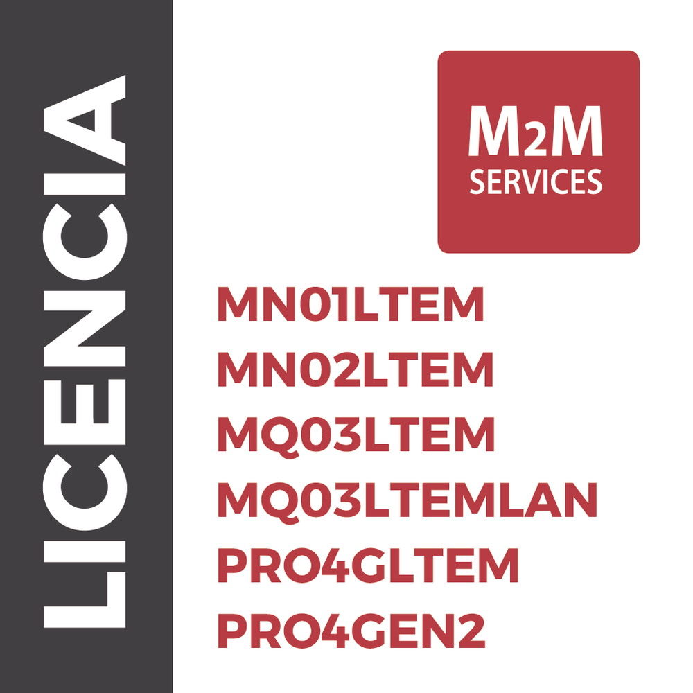 4GLTE/5G data service for one year for MN02LTEM / PRO4GLTEM / PRO4GEN2 / MQ03LTEM with unlimited events.