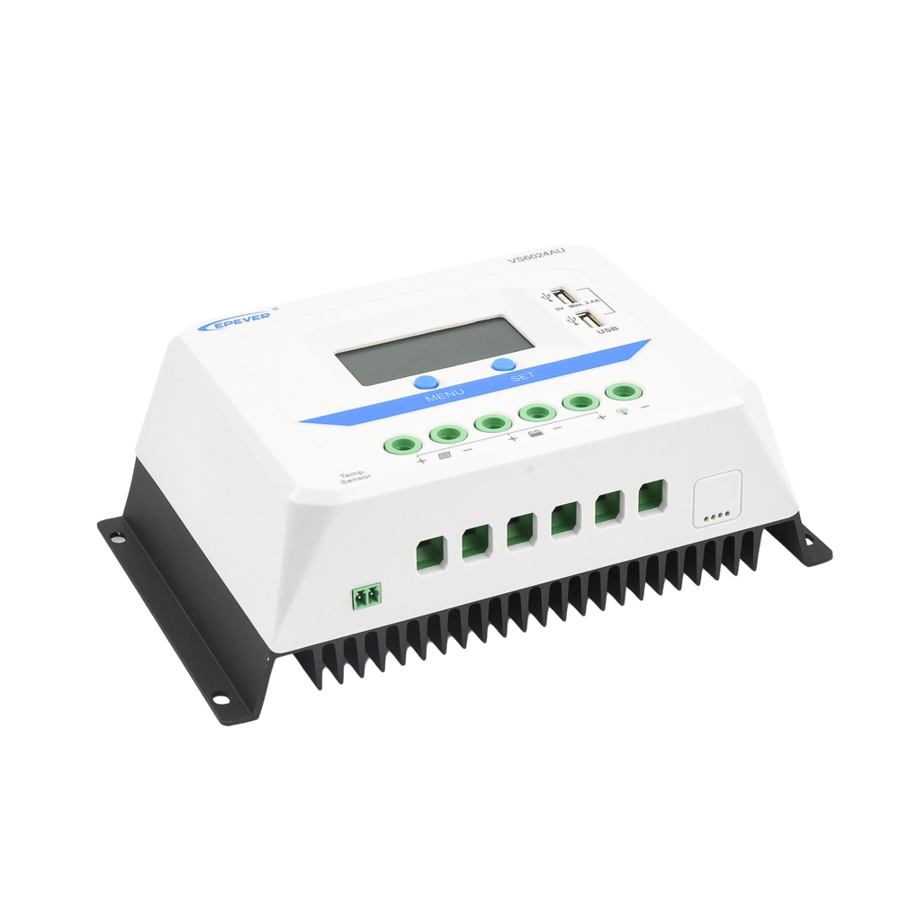 PWM Solar Charge Controller 12/24V 60A, USB Output, with Display