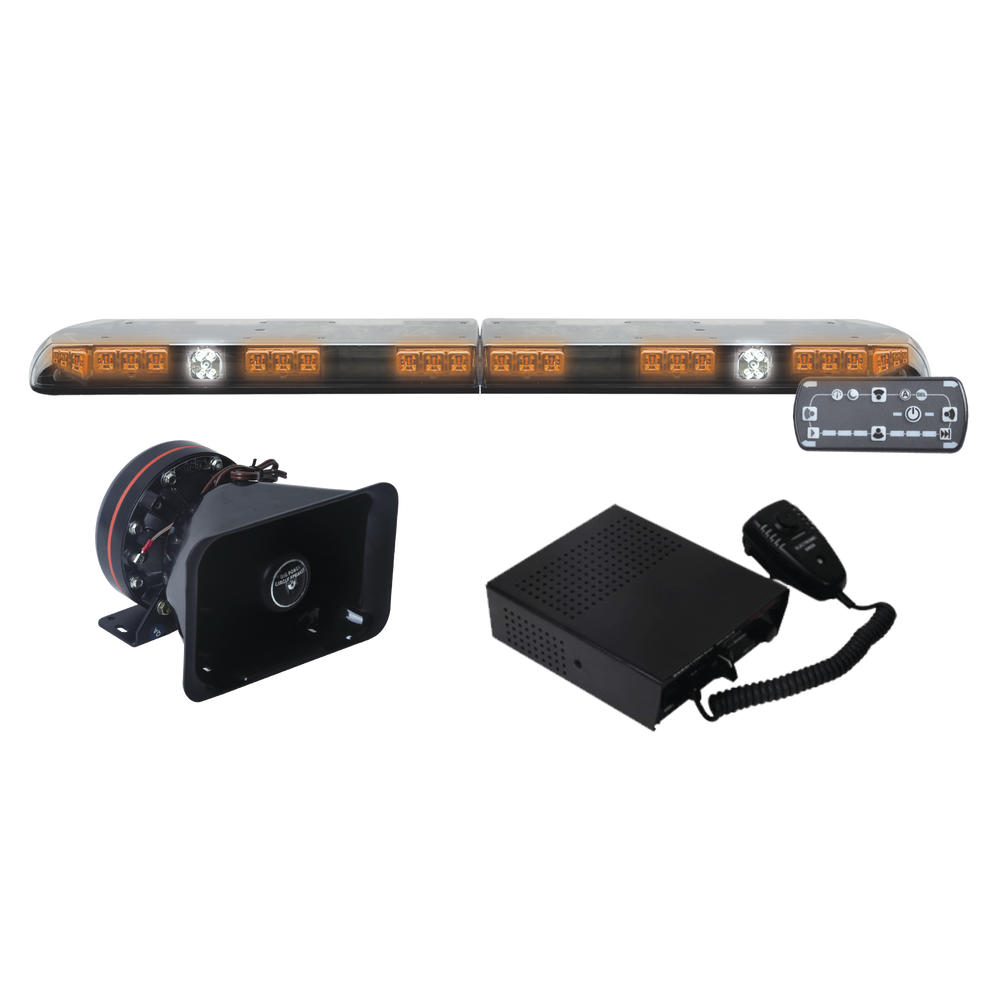 Kit para equipar unidades de construcción o seguridad privada, con barra de luces Vantage ultra brillante de 48", 64 LED de ultima generación
