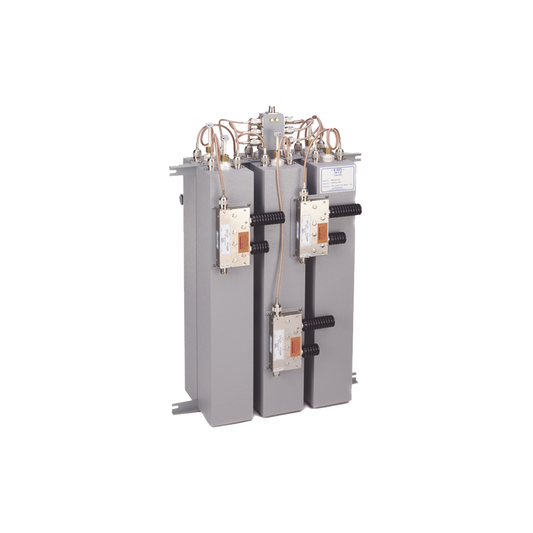 Combinador 148-174 MHz, para 5 Canales, 125 Watt, 200 KHz (min.) Sep. entre Tx-Tx, Aisladores Dobles, Conectores N Hembra.