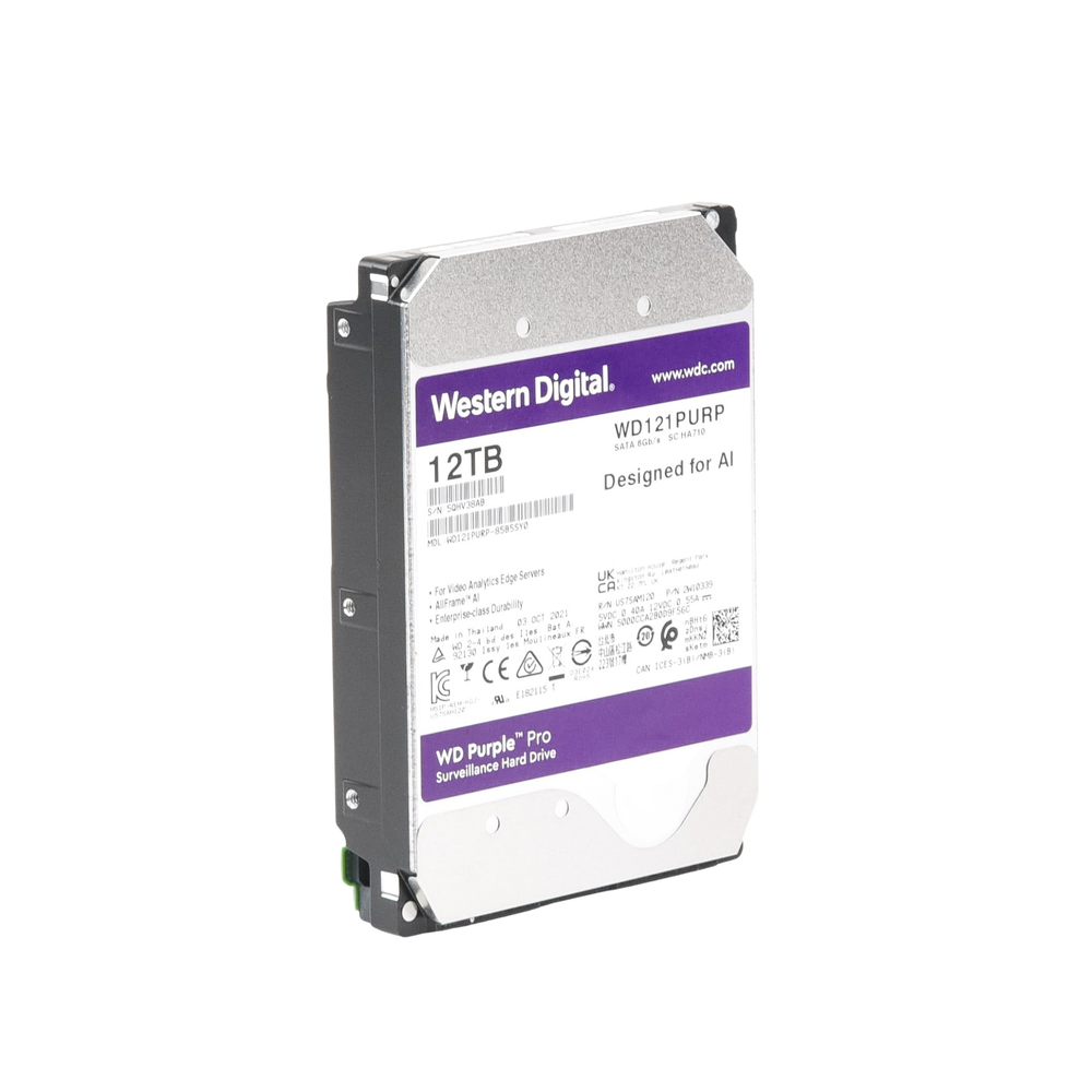 Disco duro WD PRO de 12TB / 7200RPM / Optimizado para soluciones de video inteligente