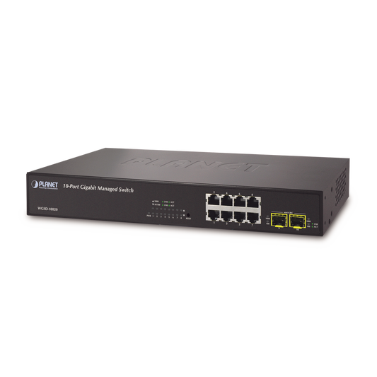 Switch administrable L2+ 8 puertos 10/100/1000T + 2 100/1000X SFP