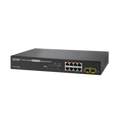 Switch Administrable L2+ de 8 puertos 10/100/1000T PoE+, 2 puertos SFP 100/1000X