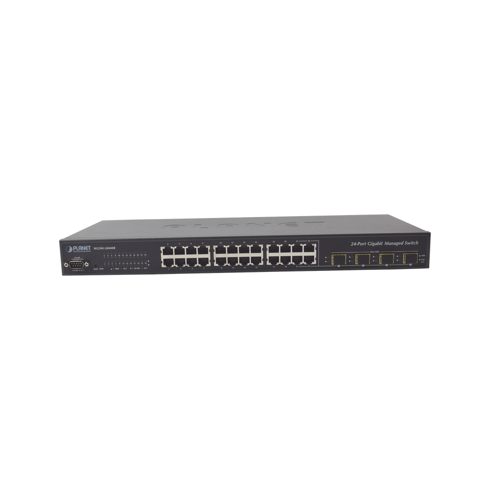 Switch Administrable L2+ 24 puertos 10/100/1000 Mbps, 4 Puertos Combo SFP