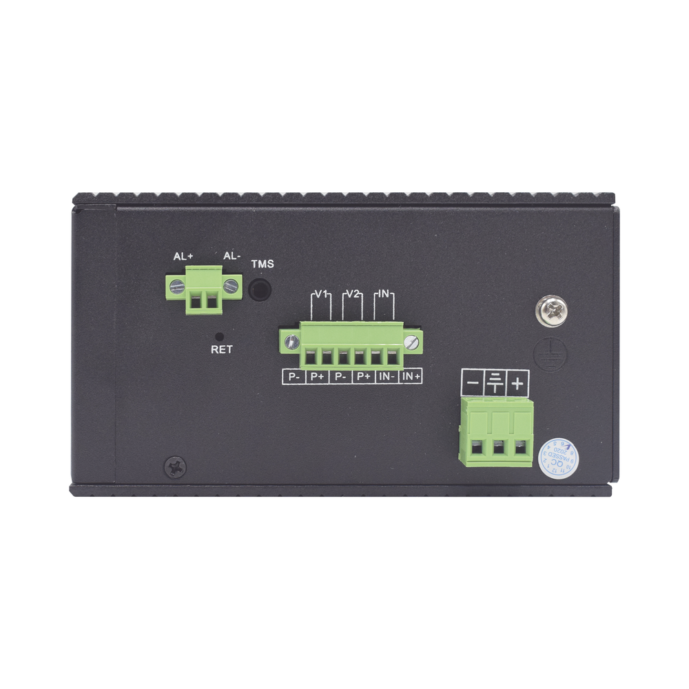 Switch Industrial administrable con 2 puertos PoE bt y 6 puertos Gigabit Ethernet con PoE 802.3af/at y 24V Pasivo + 2 SFP Gigabit, 240 W
