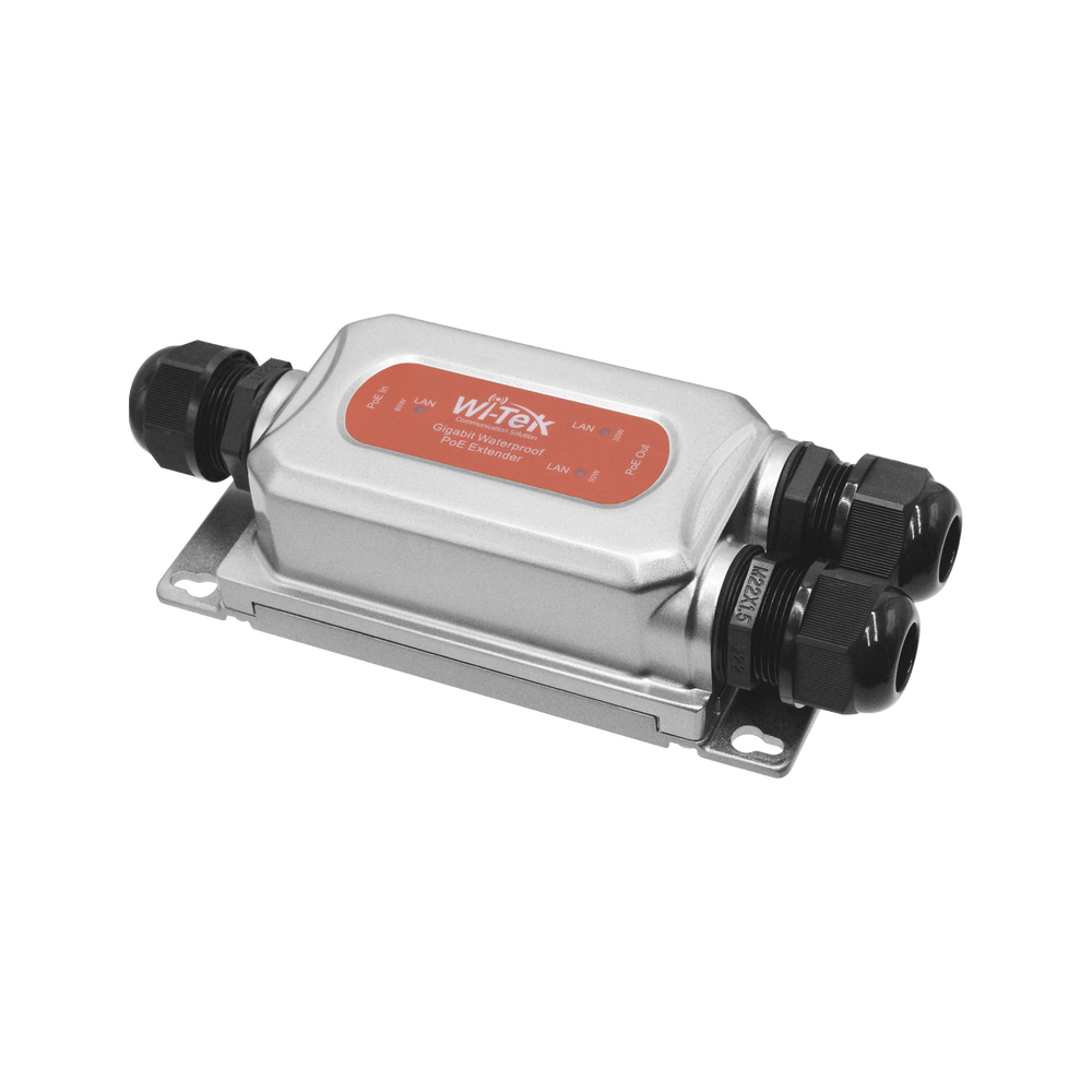Extensor PoE / Para Exterior / Entrada PoE de 60W / 2 salidas PoE de 30W / Protección IP68