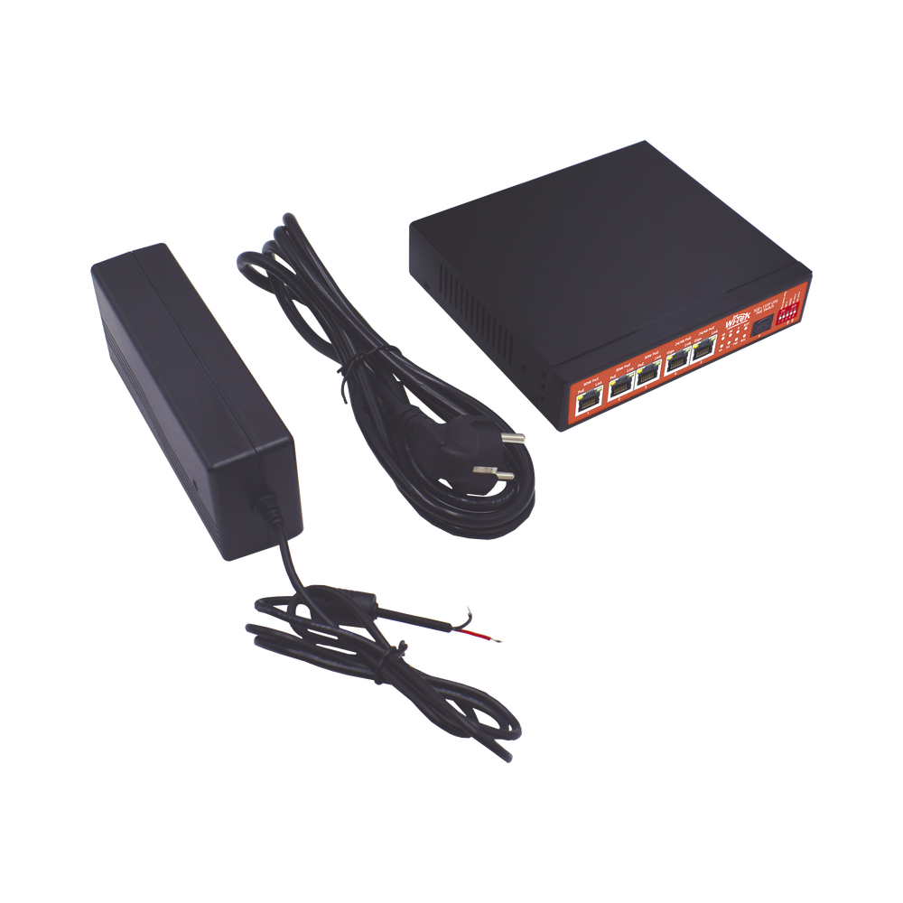 5A Solar Controller with PoE Switch / 1 Gigabit 802.3 bt PoE Port / 2 PoE 802.3 af/at Ports with 2 Passive 24 Vdc PoE Ports / 1 SFP Port / Unmanaged