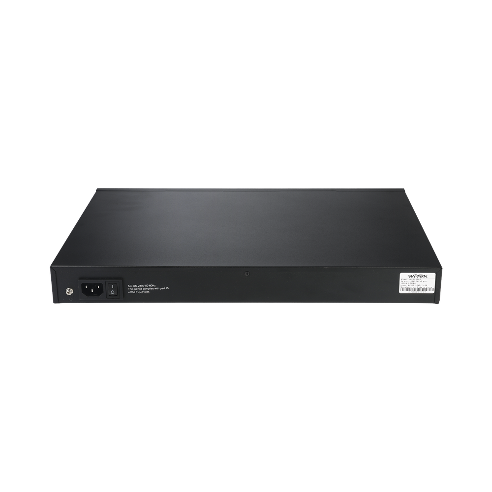 PoE Switch (802.3af/at/bt) / Long range unmanaged / Up to 250m / With 24 x 10/100Mbps + 2 x SFP Gigabit Combo / 250 W