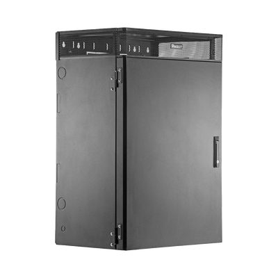 Gabinete de Montaje en Pared TrueEdge™, Con 9 UR para Equipo Activo y 9 UR para Paneles de Parcheo, Fabricado en Acero, 