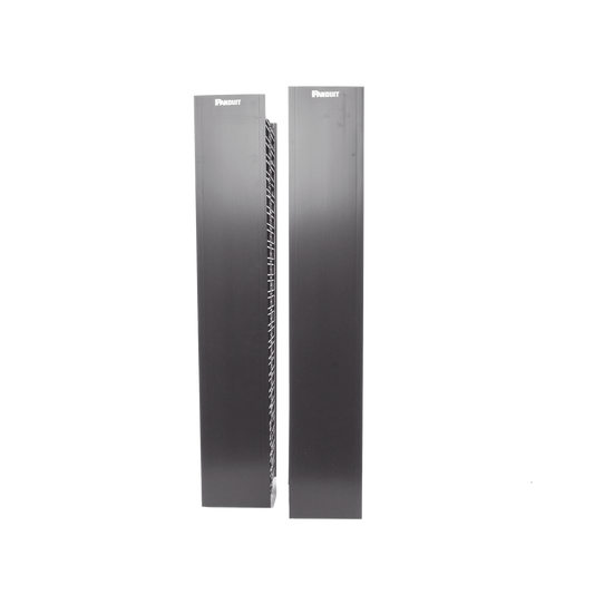 Organizador Vertical Doble NetRunner, para Rack Abierto de 45 Unidades, 6.7in de Ancho, Color Negro