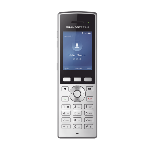  Teléfono WiFi portátil empresarial con 2 lineas y cuentas SIP, Bluetooth y botón Push-to-talk