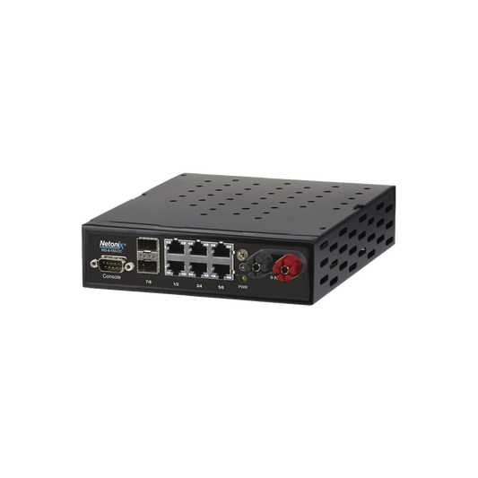 Switch WISP PoE pasivo Administrable de 8 puertos (6 PoE Gigabit + 2 SFP) entrada de 9-72 Vcd