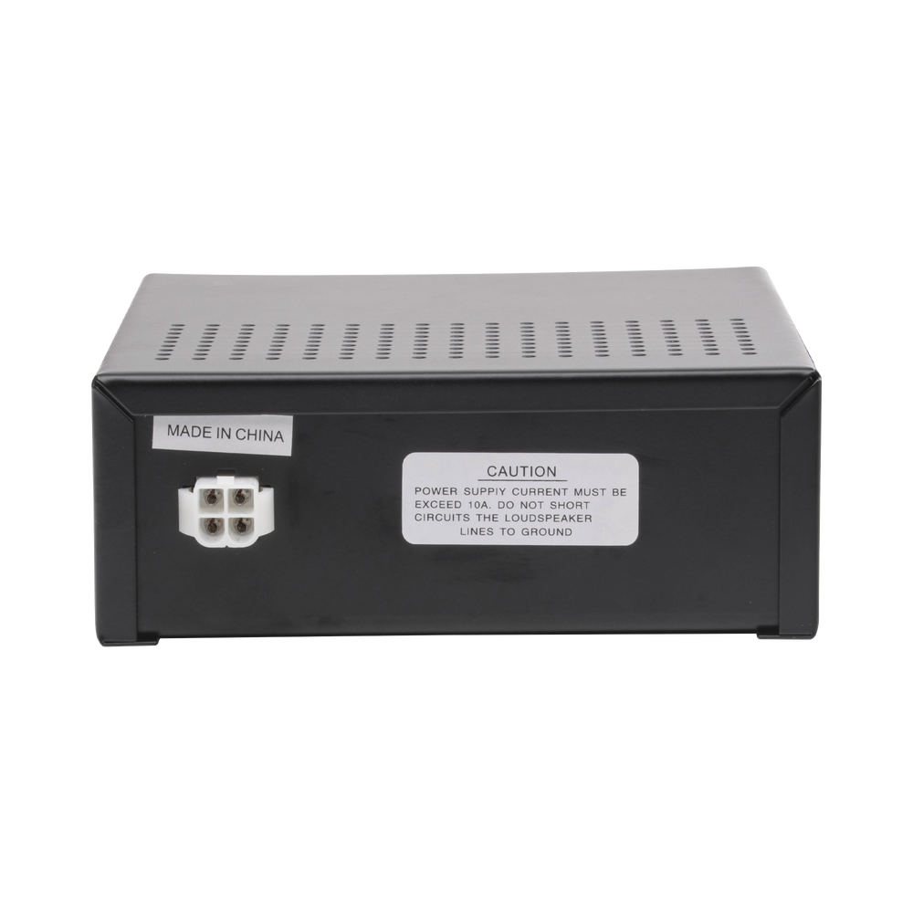 Sirena Vehicular de 100W de Potencia, Con Switch Giratorio de 6 posiciones y Micrófono Integrado de Uso Rudo