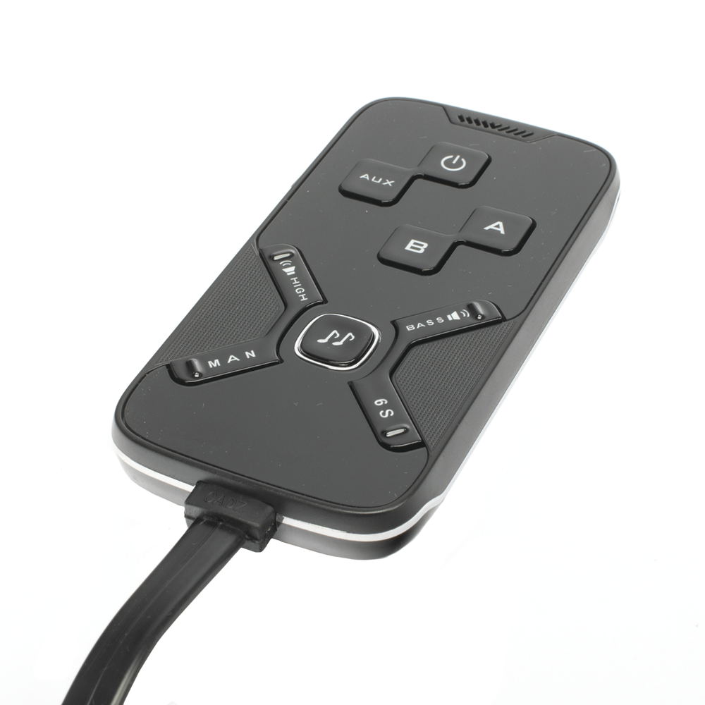 Sirena Vehicular de 100W de Potencia, Con Controlador Unimando Para Tonos, 2 Luces Auxiliares y Microfono