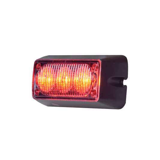 Luz Auxiliar Brillante con 3 LEDs, Color Rojo, Mica Transparente