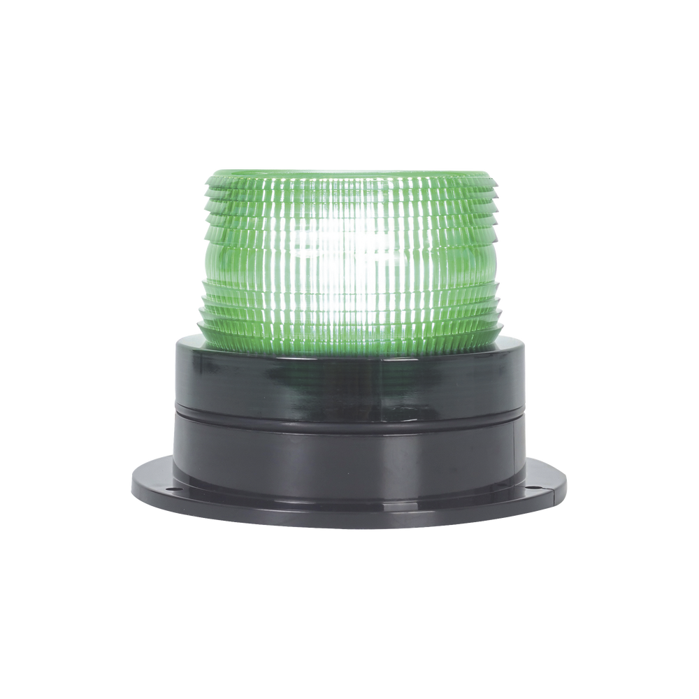 Burbuja Brillante de Larga Vida Útil, con 8 LEDs Color Verde, Domo Verde