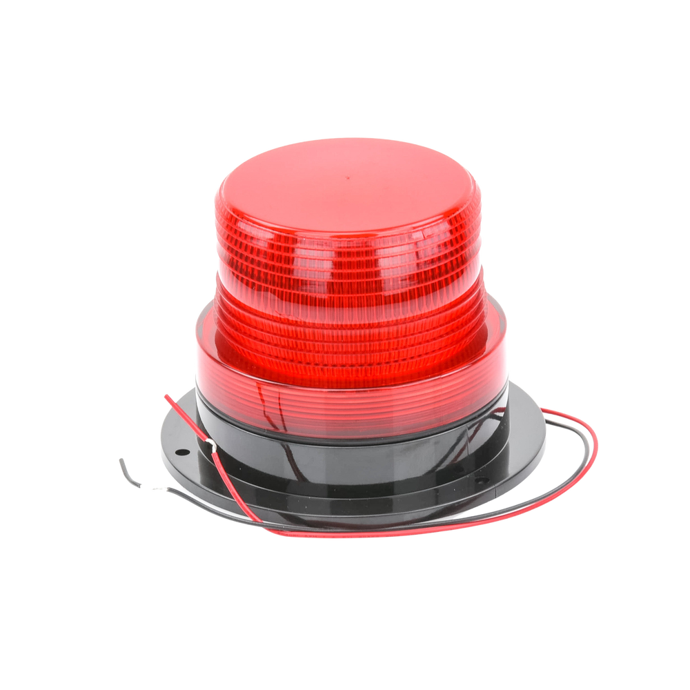 Burbuja Brillante de Larga Vida Útil, con 8 LEDs Color Rojo, Domo Rojo