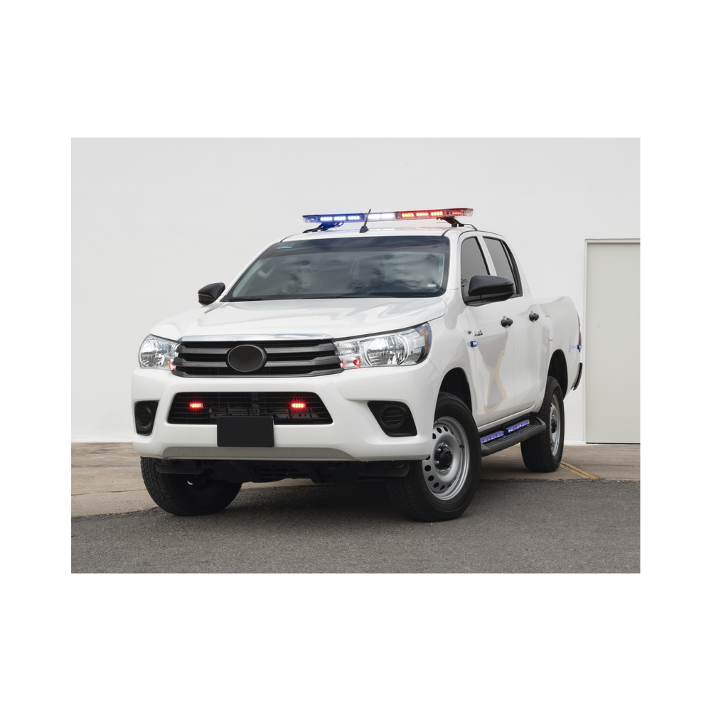 Par de Lámparas Ultra Brillantes con 6 LEDs cada una, Color Rojo/Azul, Ideales para Vehículos Encubierto