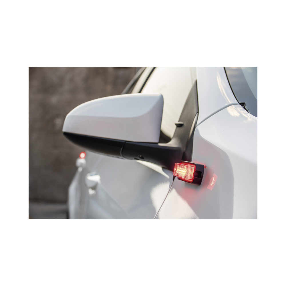 Ultra Bright X13 4-LED Auxiliary Light, Red, with clear lens.