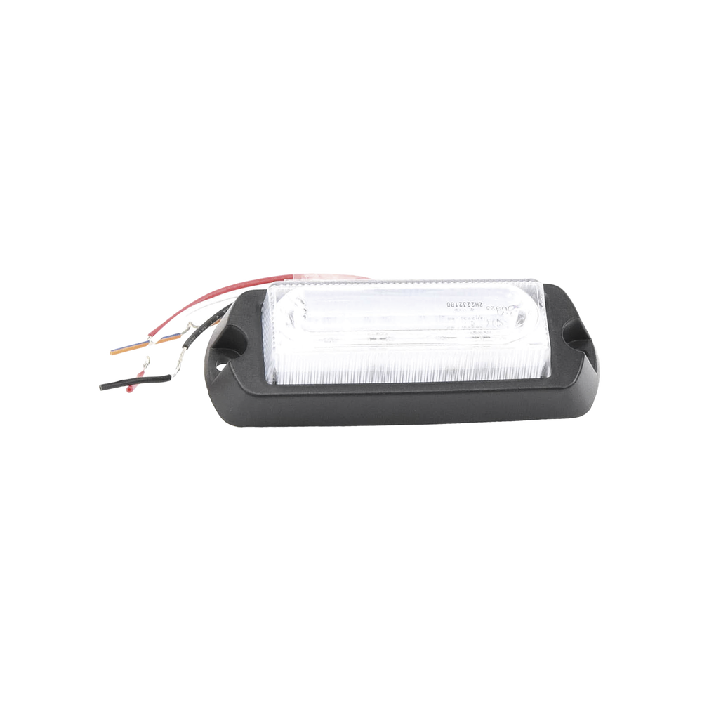 Ultra Bright 8 LED Auxiliary Light in Red/Blue with Clear Lens