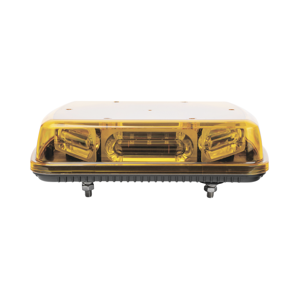 Mini Barra  con 18 Poderosos LEDs, Color Ámbar Con Montaje Fijo de Tornillos