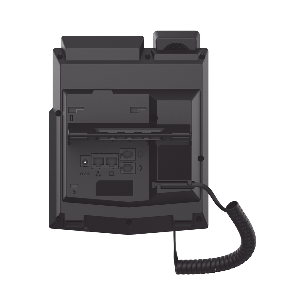 Business IP phone for 2 SIP lines with LCD display, Opus codec, 3-way conferencing, PoE.