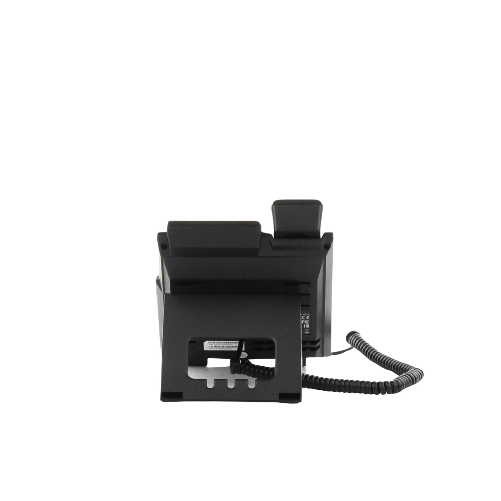 Business IP phone for 2 SIP lines with LCD display, Gigabit ports, Opus codec, 3-way conferencing, PoE.