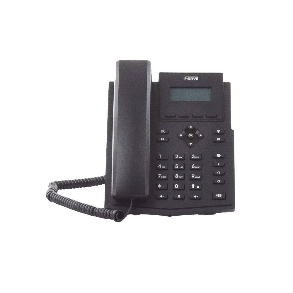 Business Wi-Fi IP phone for 2 SIP lines with LCD display, Opus codec, 6-way conferencing.