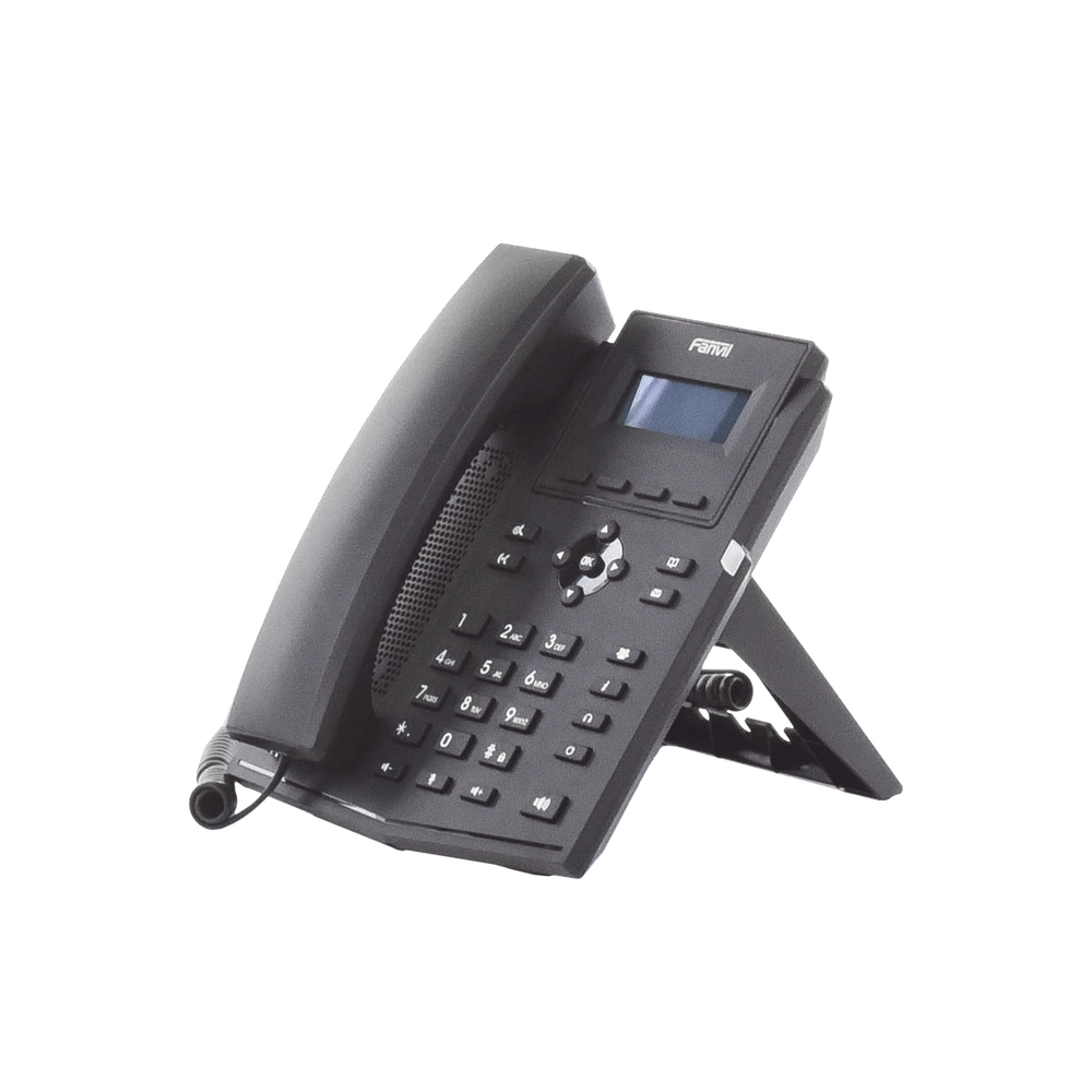 Business Wi-Fi IP phone for 2 SIP lines with LCD display, Opus codec, 6-way conferencing.