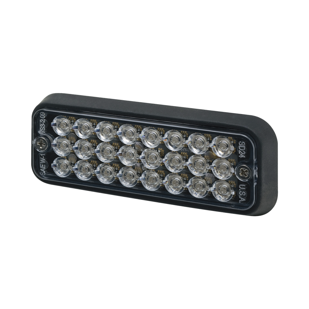 Luz de montaje azul en superficie con bisel de caucho