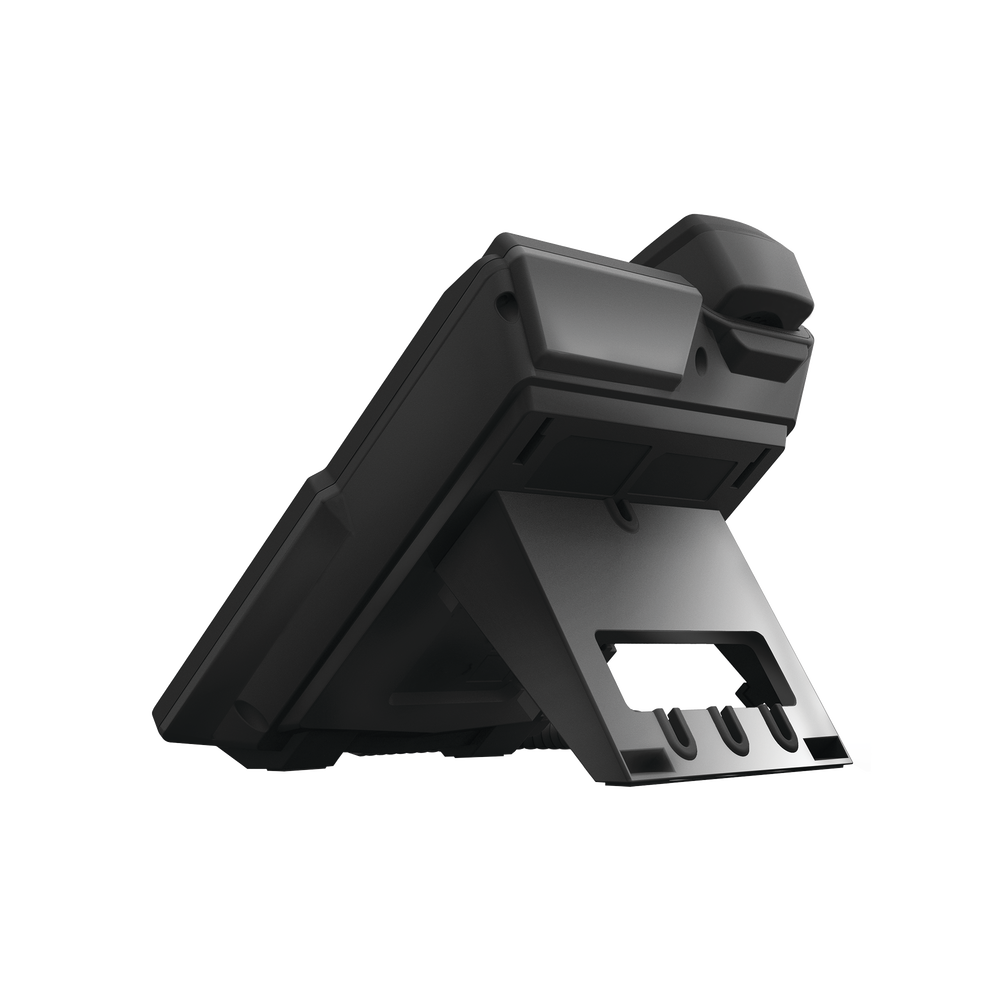 Enterprise IP phone for 2 SIP lines with 2.8-inch color LCD display, Gigabit ports, and 3-way conferencing, PoE
