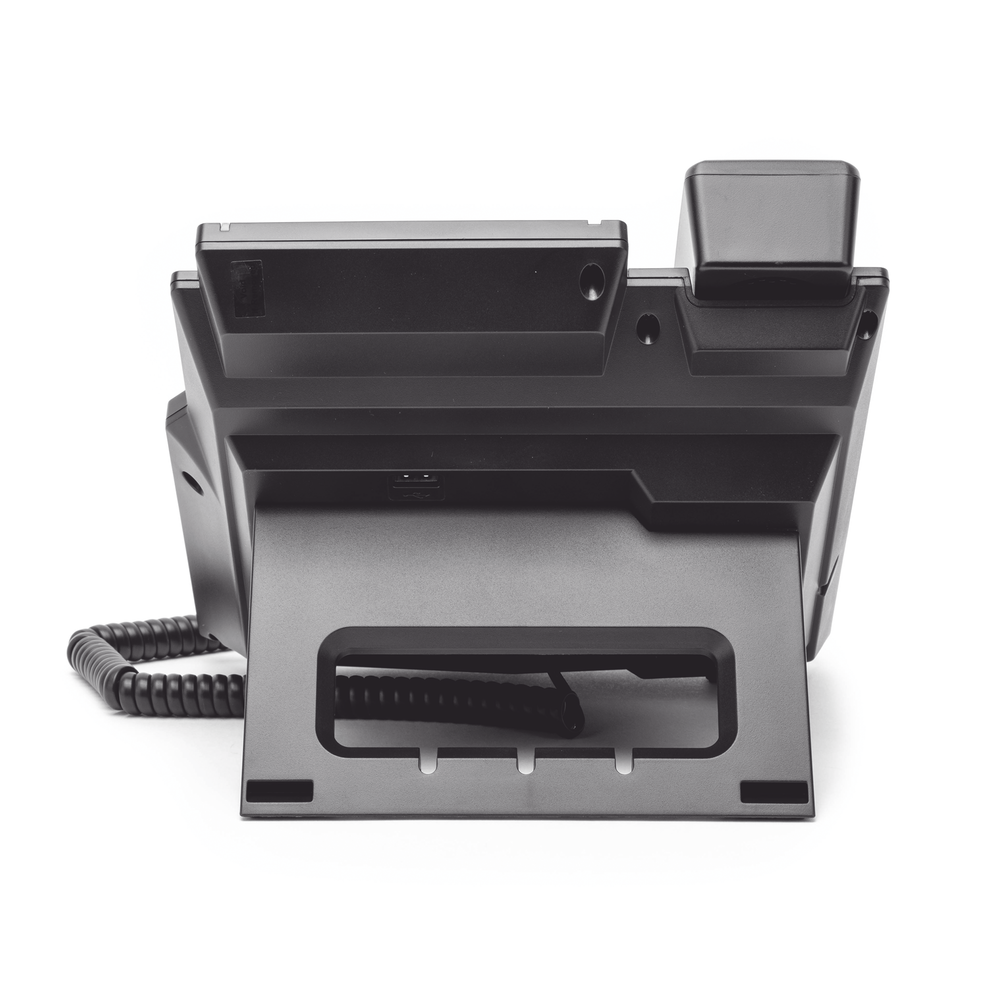 Enterprise IP Phone with European Standards, 12 SIP lines with color display, 30 DSS/BLF keys, Gigabit ports, IPv6, Opus and 3-way conferencing, PoE/DC